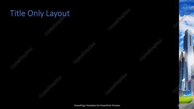 Title Only presentation slide layout