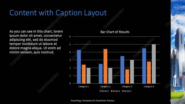 Content with Caption presentation slide layout