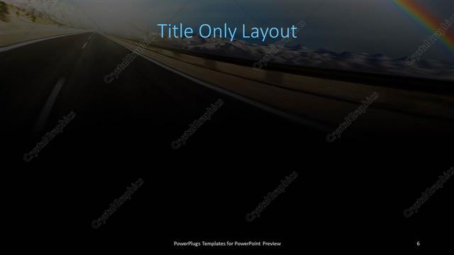 Title Only presentation slide layout