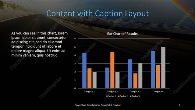Content with Caption presentation slide layout