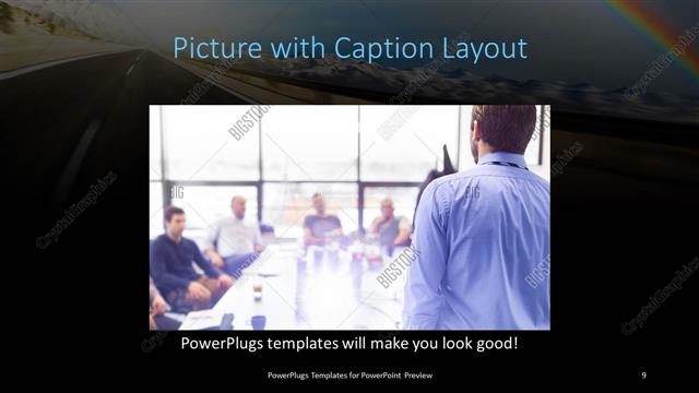 Picture with Caption presentation slide layout