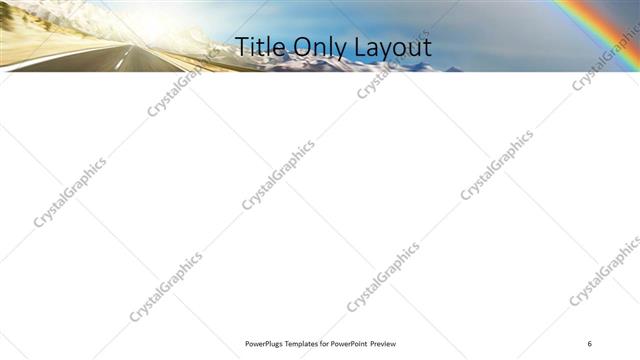 Title Only presentation slide layout