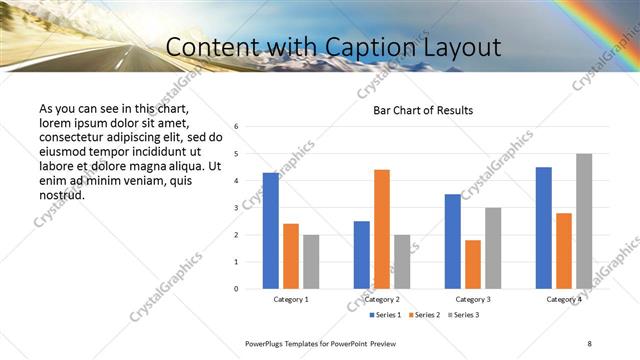 Content with Caption presentation slide layout
