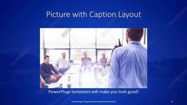 Picture with Caption presentation slide layout