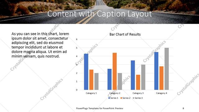 Content with Caption presentation slide layout