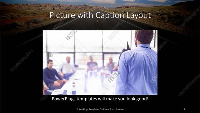 Picture with Caption presentation slide layout