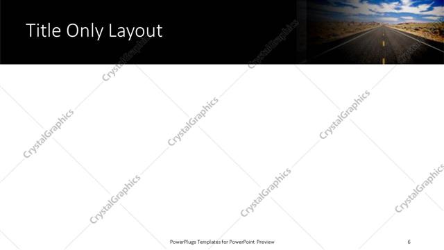 Title Only presentation slide layout