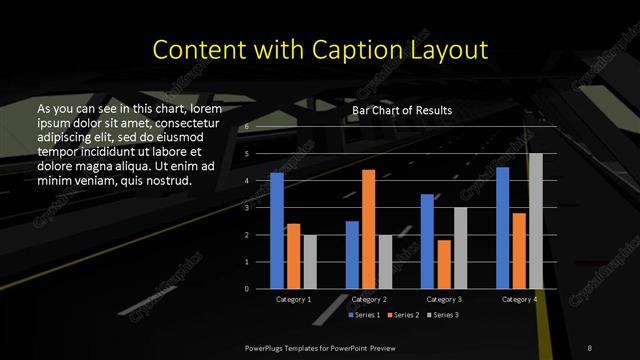 Content with Caption presentation slide layout