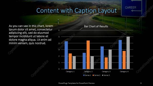 Content with Caption presentation slide layout