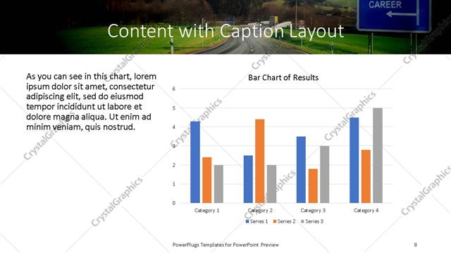 Content with Caption presentation slide layout