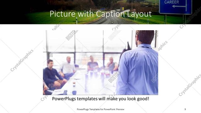 Picture with Caption presentation slide layout