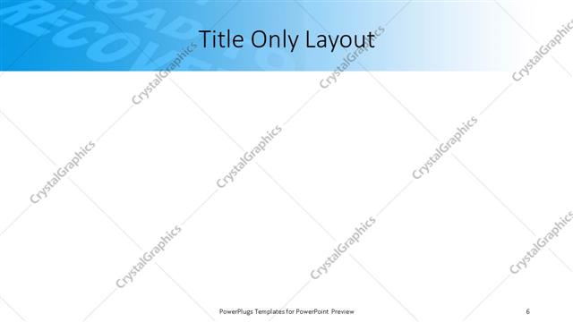 Title Only presentation slide layout