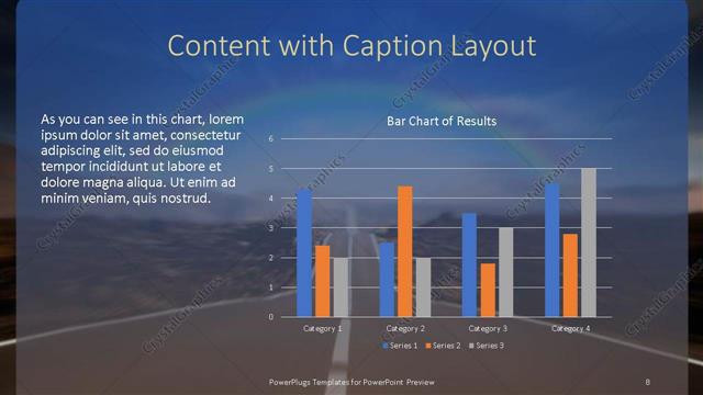 Content with Caption presentation slide layout