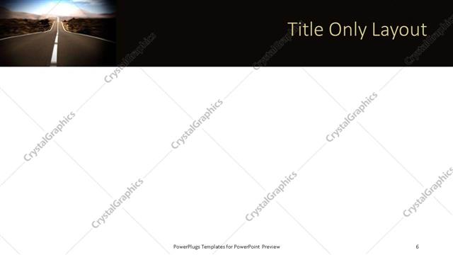 Title Only presentation slide layout