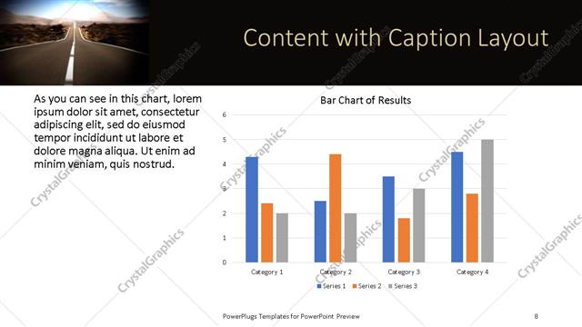 Content with Caption presentation slide layout