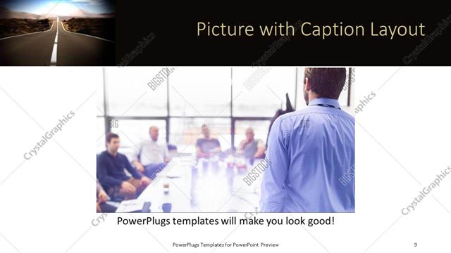 Picture with Caption presentation slide layout