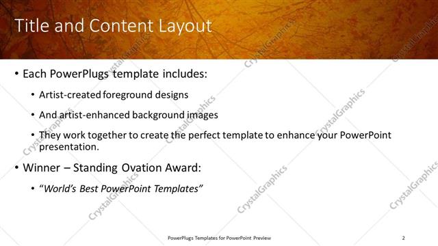 Title and Content presentation slide layout