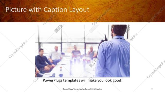 Picture with Caption presentation slide layout
