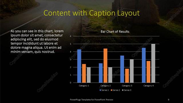 Content with Caption presentation slide layout