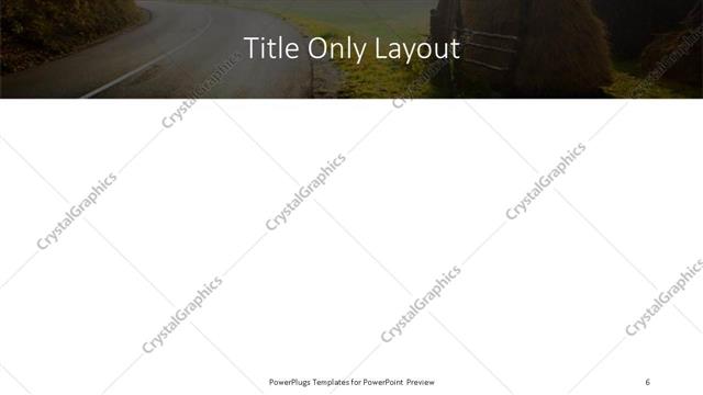 Title Only presentation slide layout