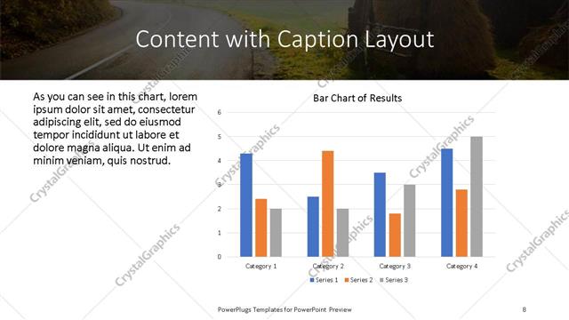 Content with Caption presentation slide layout