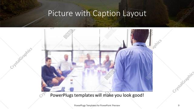 Picture with Caption presentation slide layout