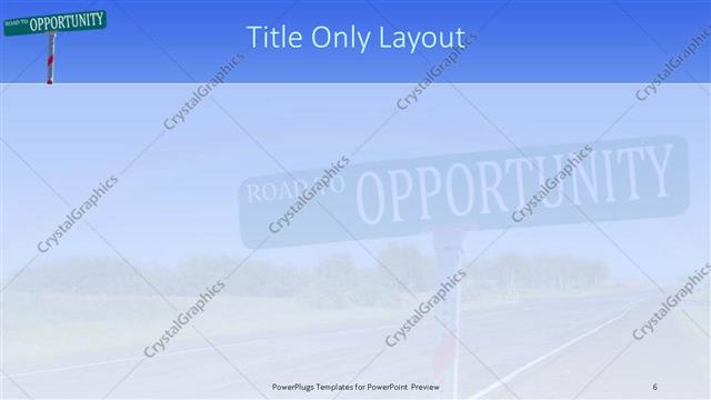 Title Only presentation slide layout