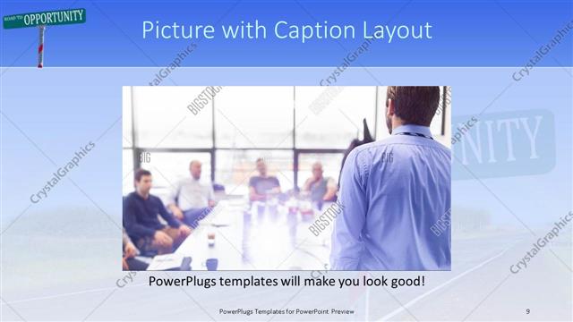 Picture with Caption presentation slide layout