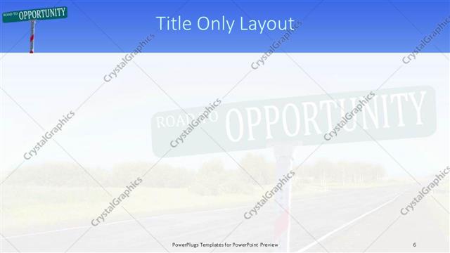 Title Only presentation slide layout