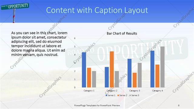 Content with Caption presentation slide layout