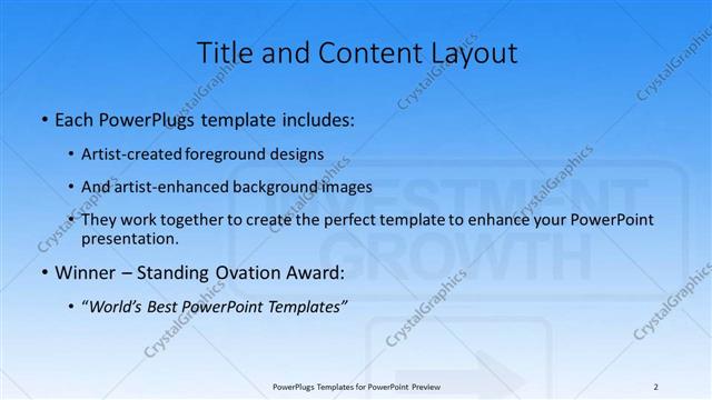 Title and Content presentation slide layout