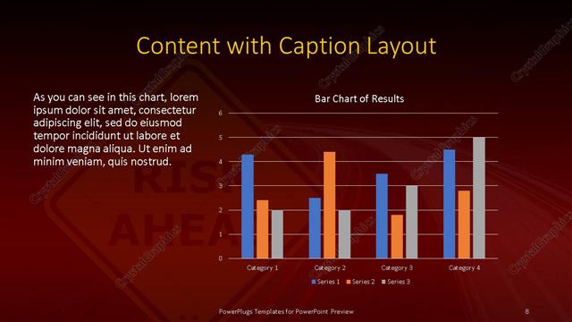 Content with Caption presentation slide layout