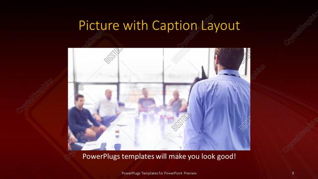 Picture with Caption presentation slide layout