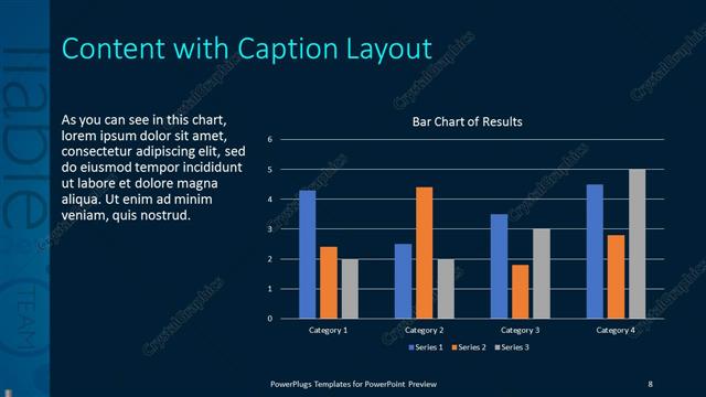 Content with Caption presentation slide layout