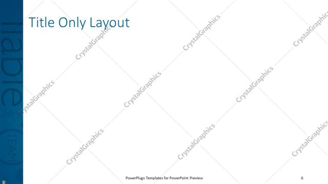 Title Only presentation slide layout