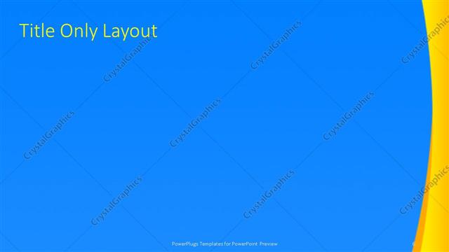 Title Only presentation slide layout