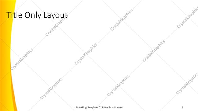 Title Only presentation slide layout