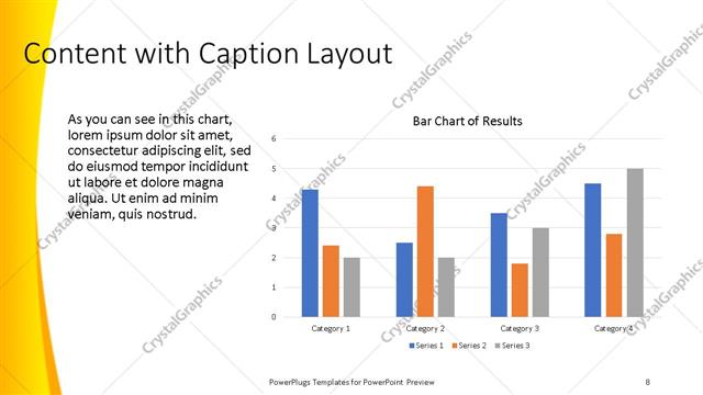 Content with Caption presentation slide layout