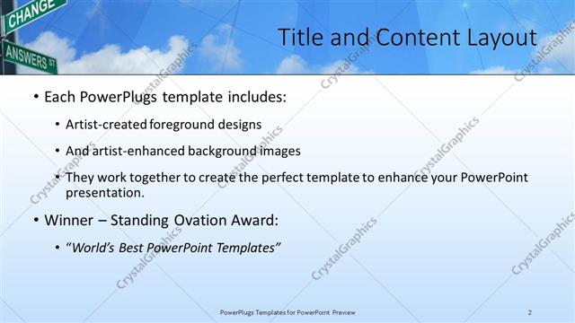 Title and Content presentation slide layout