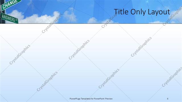 Title Only presentation slide layout