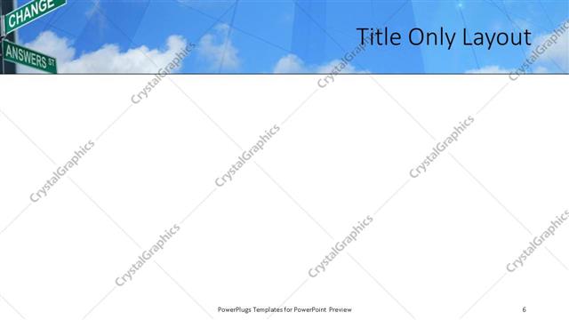 Title Only presentation slide layout