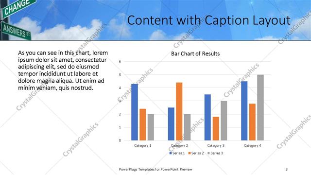 Content with Caption presentation slide layout