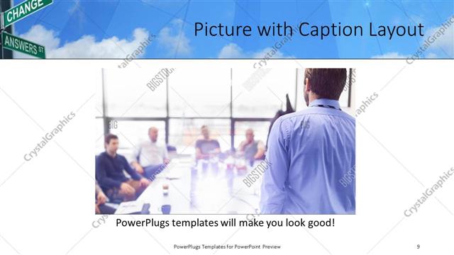 Picture with Caption presentation slide layout