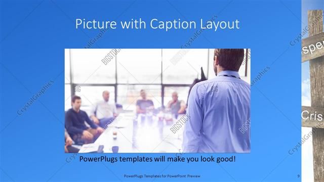 Picture with Caption presentation slide layout