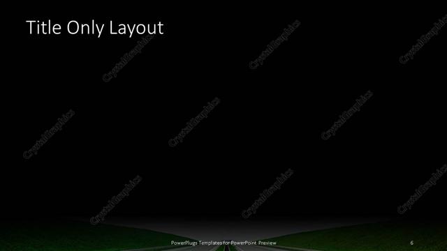 Title Only presentation slide layout