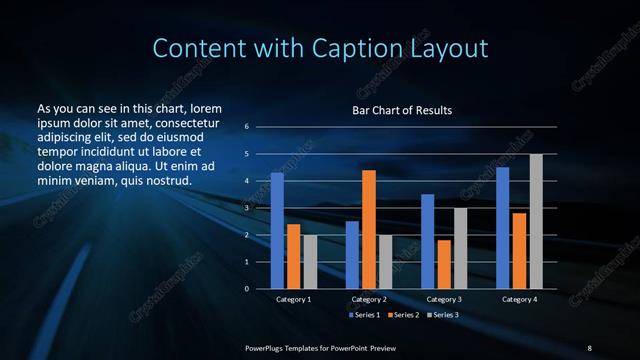 Content with Caption presentation slide layout