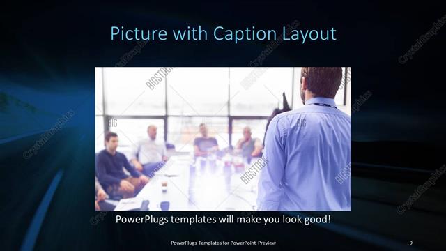 Picture with Caption presentation slide layout