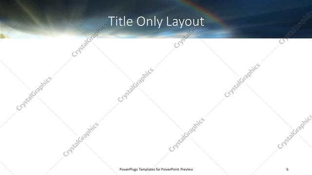 Title Only presentation slide layout