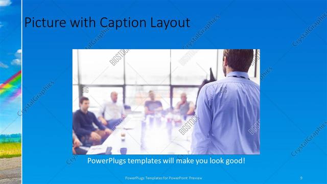 Picture with Caption presentation slide layout