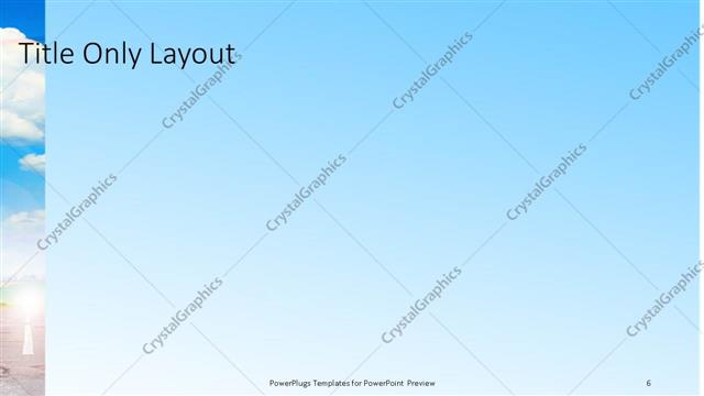 Title Only presentation slide layout